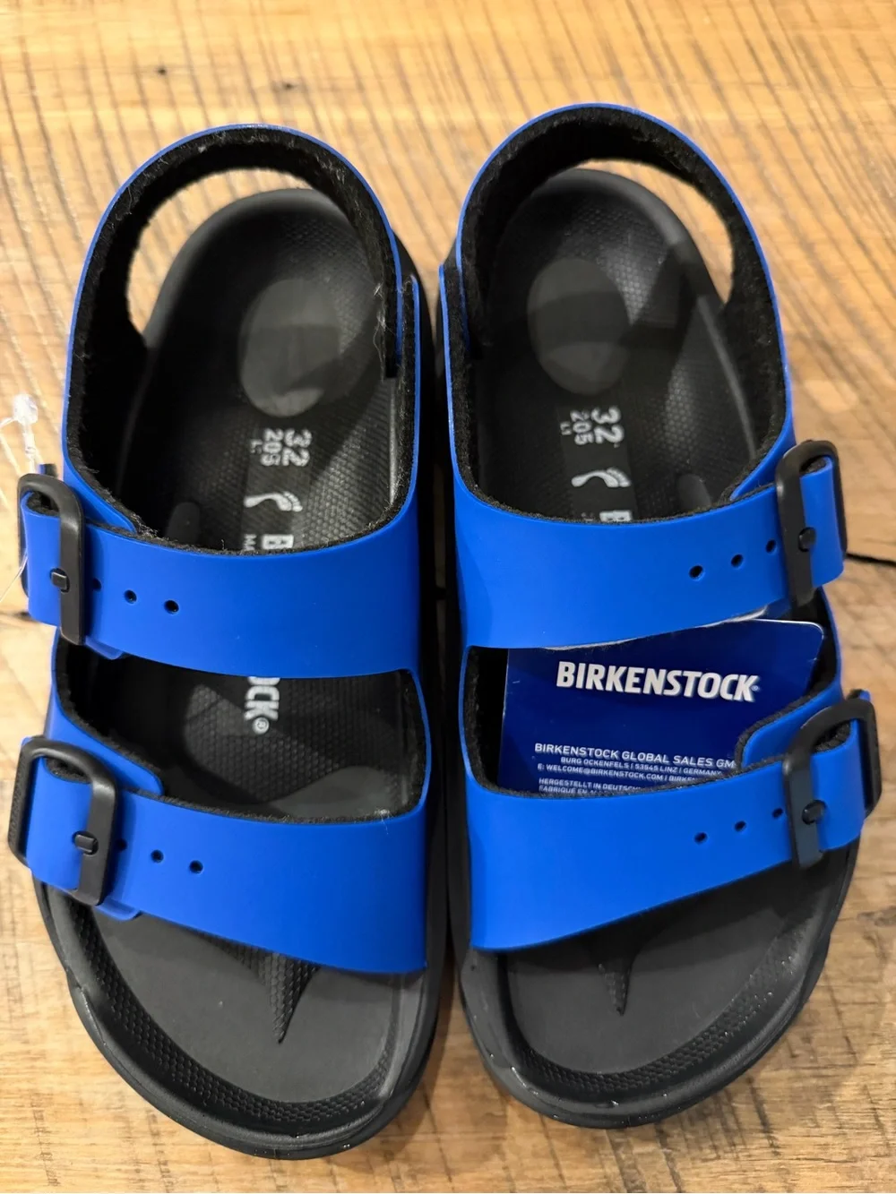 Birkenstock Kids Royal Blue Two-Strap Sandals